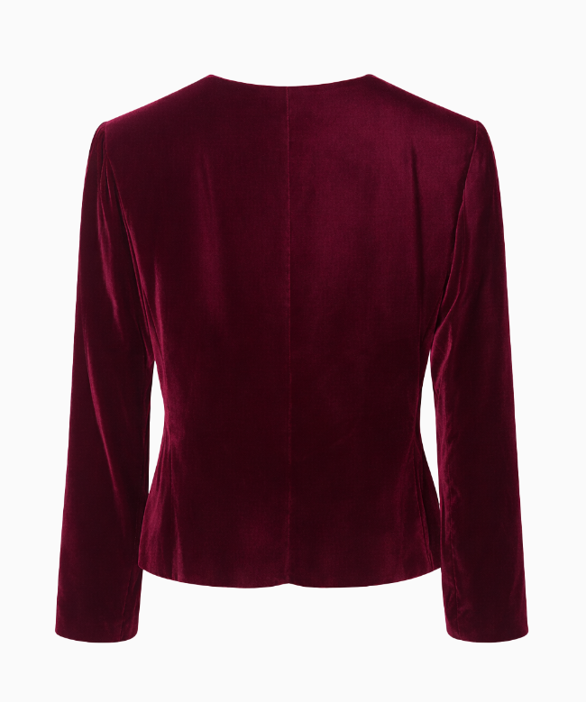 Location et Achat Veste Yves Saint Laurent, modèle Rouge Velours Bijou 2