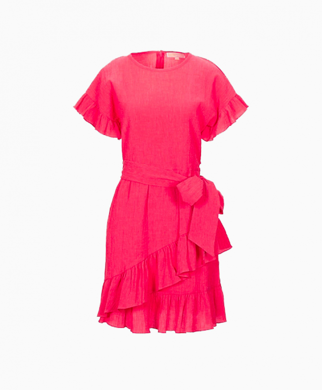 Location Robe Pinko Fucsia Volants 1