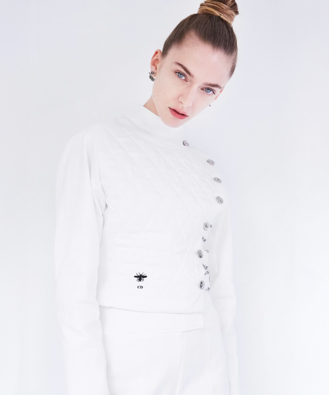 Achat Veste Dior, modèle Matelassée Blanche SS2017 5