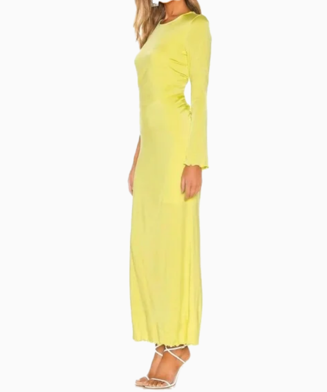 Location et Achat Robe Diane Von Furstenberg, modèle asymétrique jaune 5