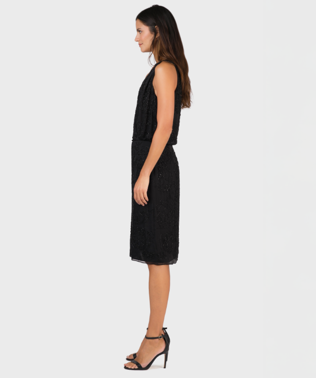 Location et Achat robe Valentino, modèle Noire Brodée 3