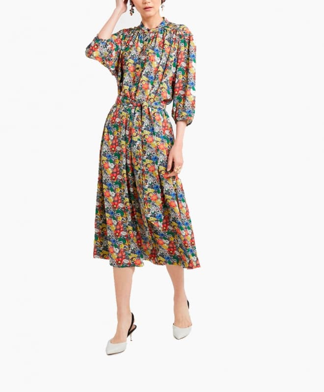 Location Robe REBECCA MINKOFF Floral Print Midi 2