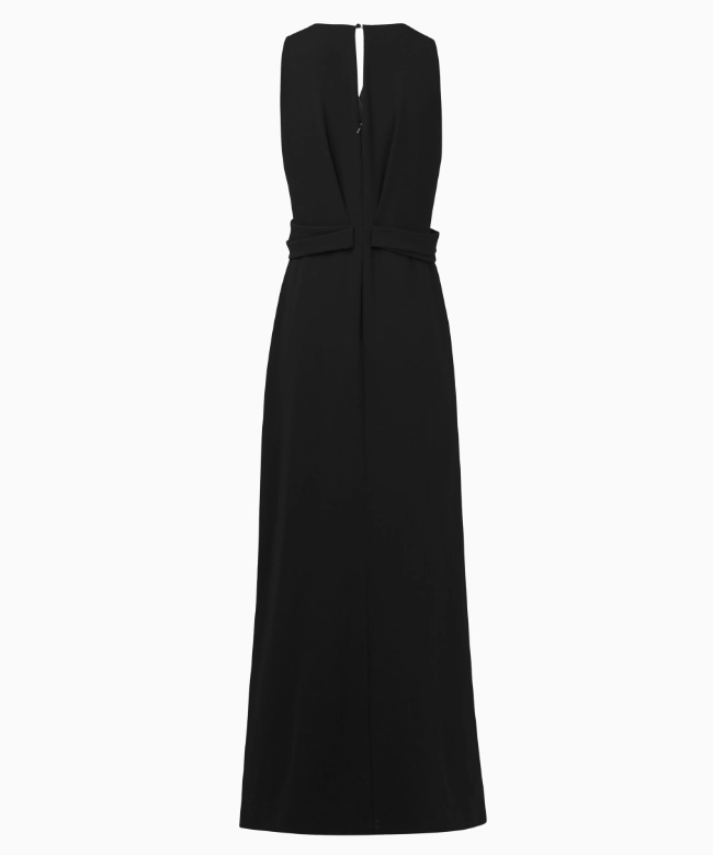 Location & Achat Robe Max Mara, modèle Drapée Noire Circa 2010 3