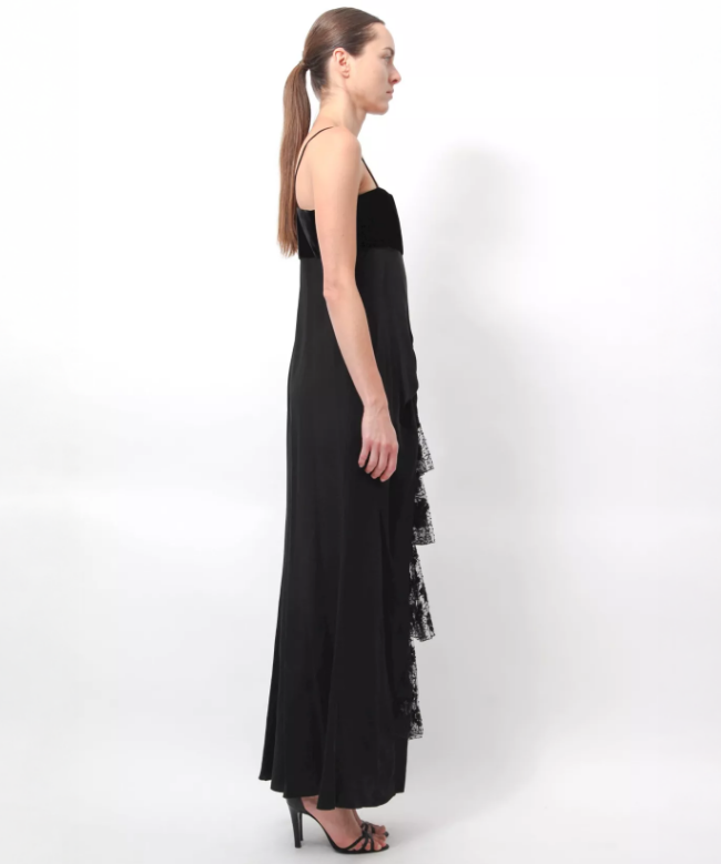 Location Robe Valentino, modèle Ruffle Embellished Black 3