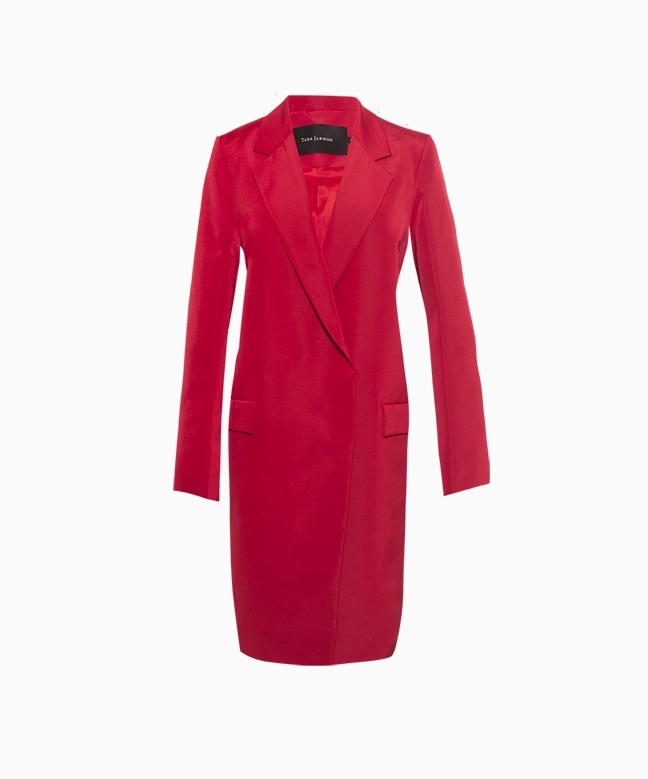 Location Manteau Tara Jarmon texturé fuschia 1