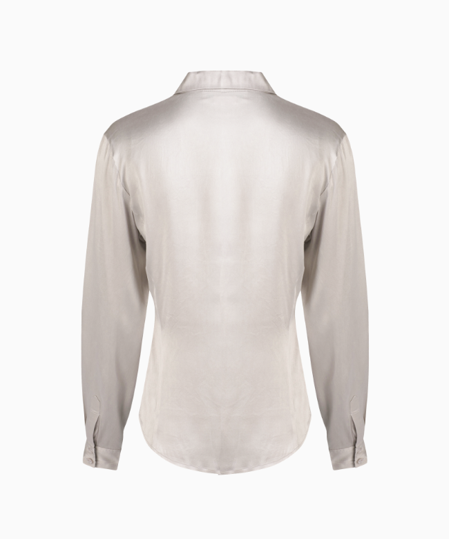 Location & Achat Chemise Vintage, modèle Satin Ivoire 2