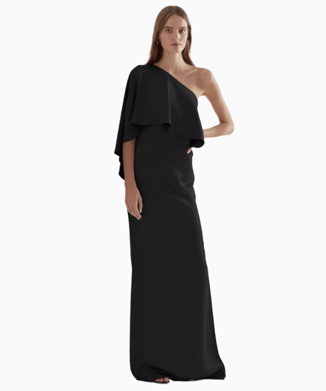 Location et Achat Robe Ralph Lauren, modèle One-Shoulder Drapé 2