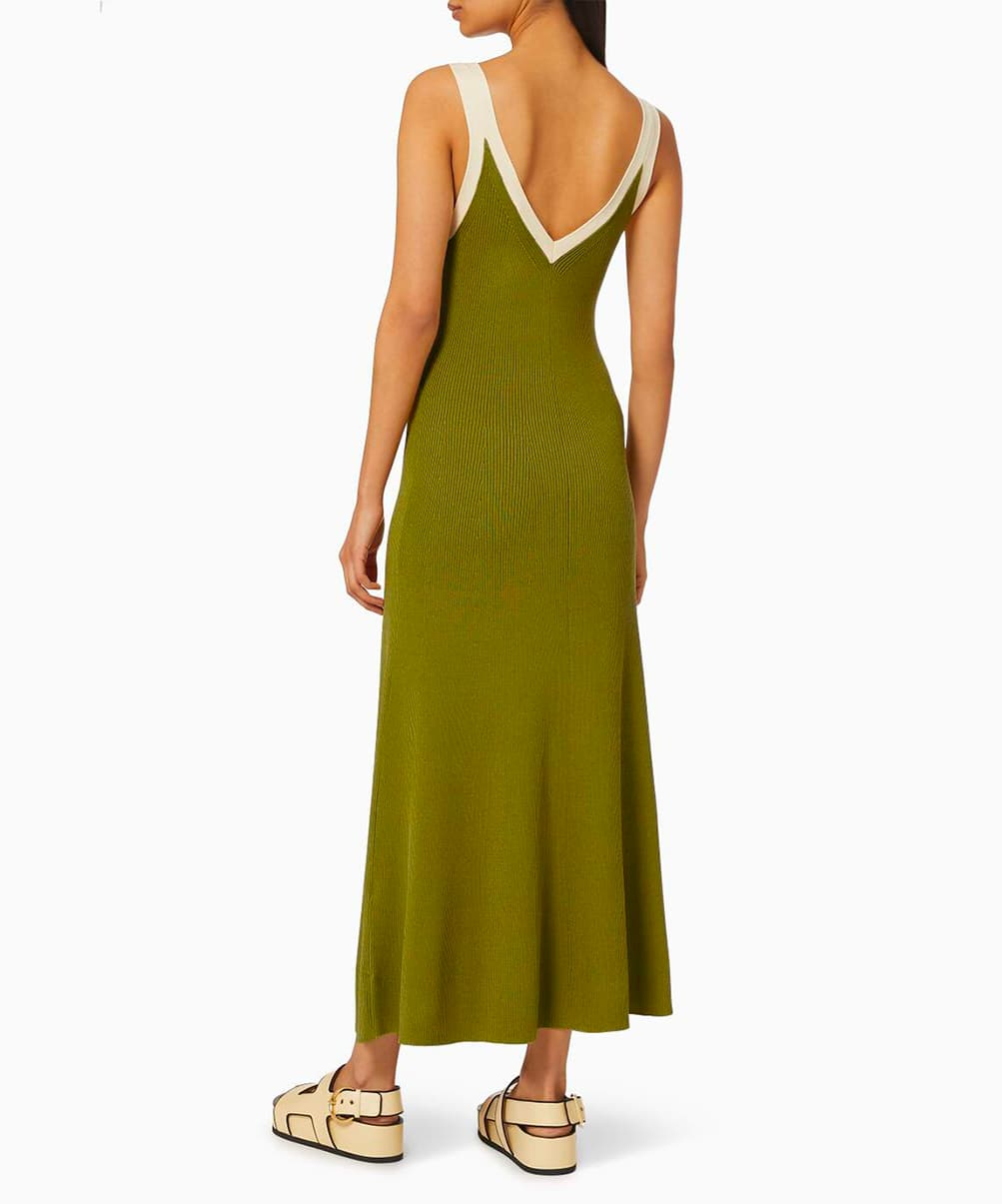 Location Robe Sandro Two Tone Verte 3