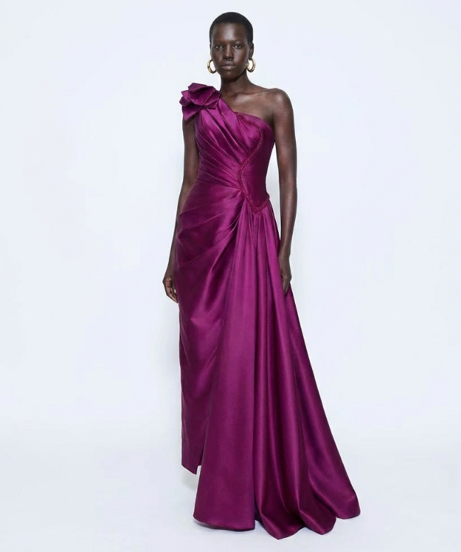 Location et Achat Robe My Couture Corner, modèle Asymétrique Drapée 2