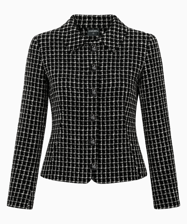 Achat Veste Chanel modèle Tweed Black and White 1