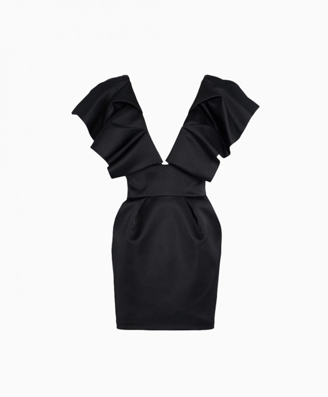 Location Robe Alexandre Vauthier Ruffle Satin 2