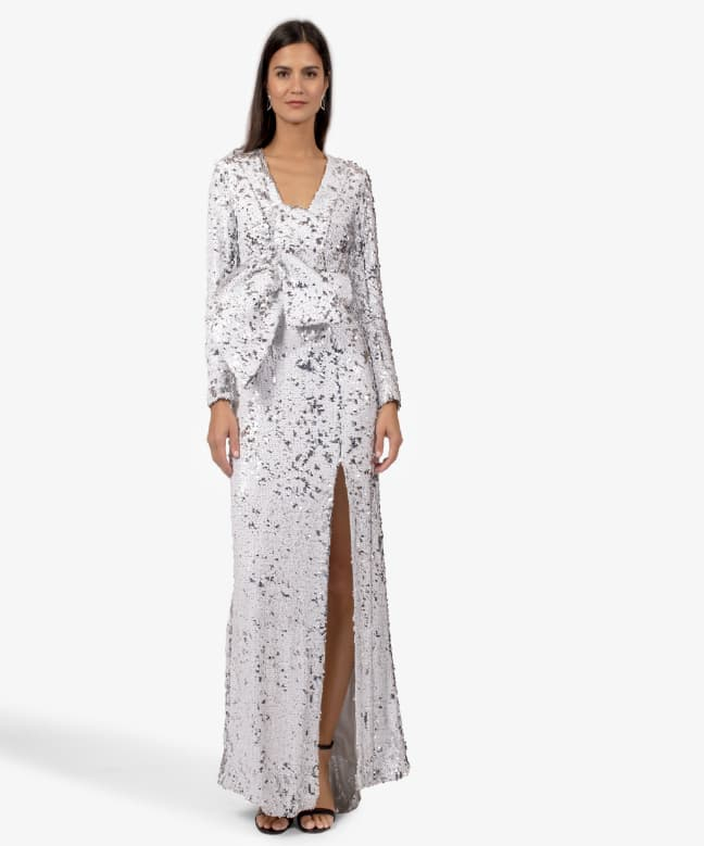 Location Paule Ka Robe Sequins Blanc 1