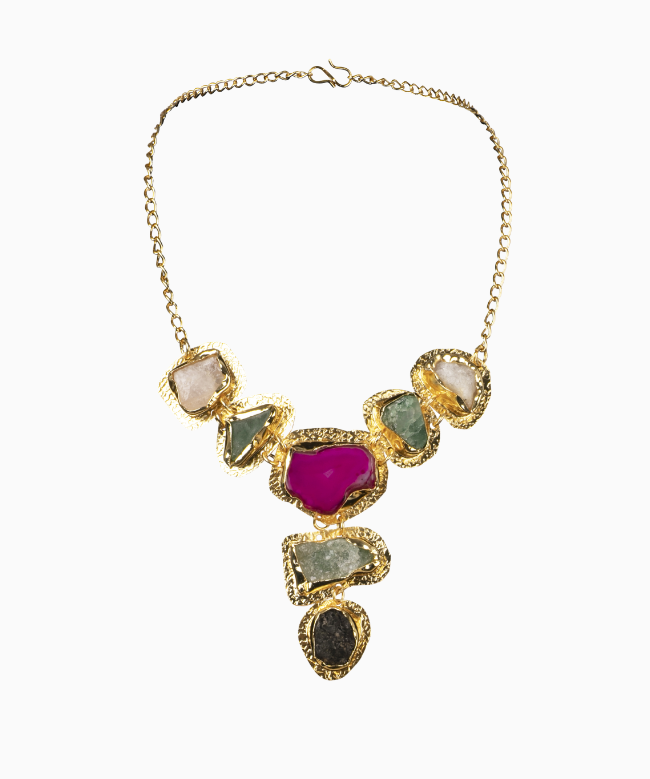 Location et Achat Collier Vintage, modèle Mineral Stones