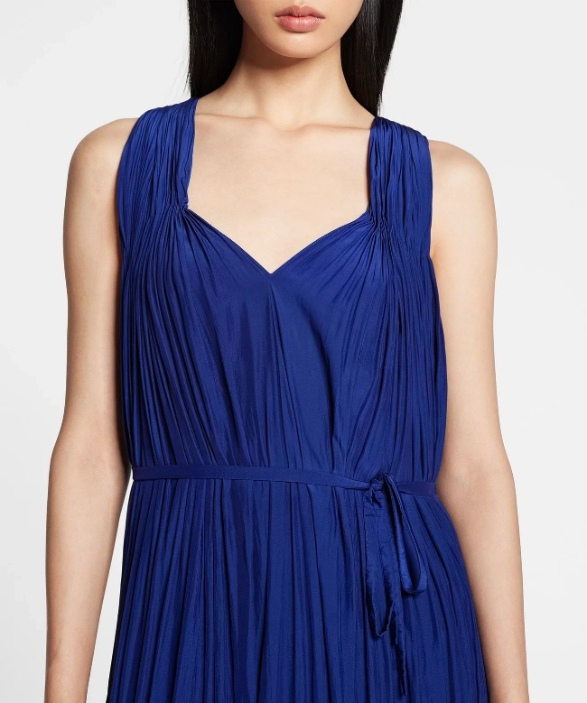 Location Robe Lanvin, modèle Charmeuse Indigo 5