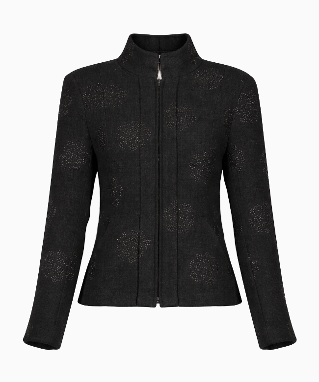 Location et Achat Veste Chanel, modèle Col Montant Texturé Croisière 2003 1