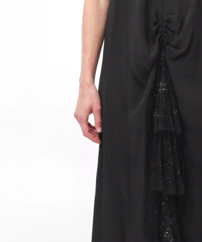 Location Robe Valentino, modèle Ruffle Embellished Black 5