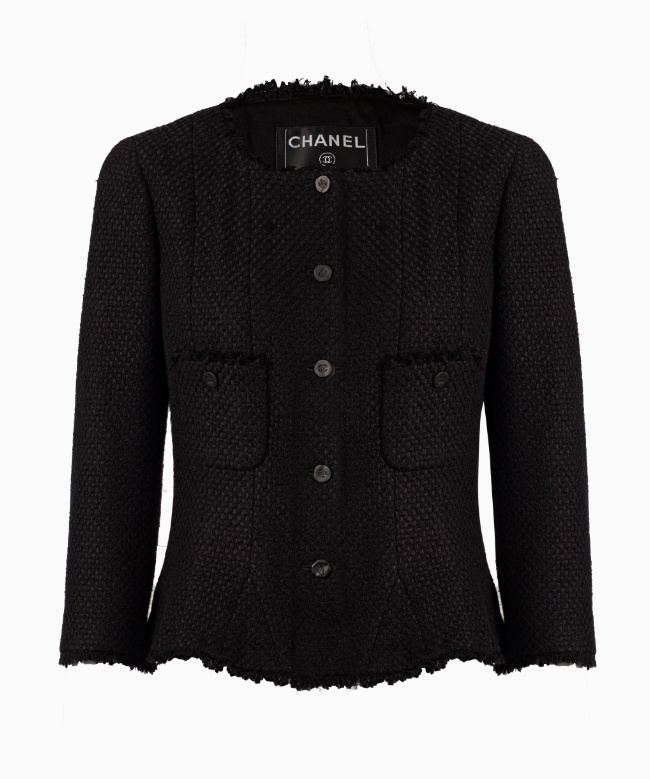 Achat Veste Chanel, modèle Tweed Black 1