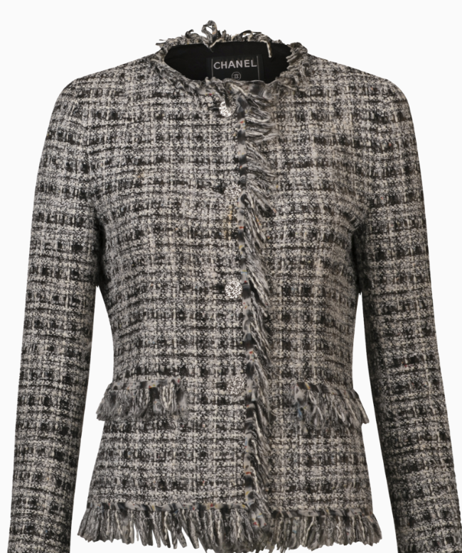 Location et Achat Veste Chanel, modèle Tweed Frangé SS2004 2