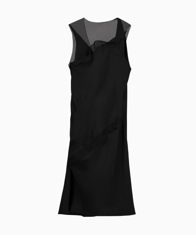 Location & Achat Robe Nina Ricci, modèle Drapé Noir Circa 2010 2