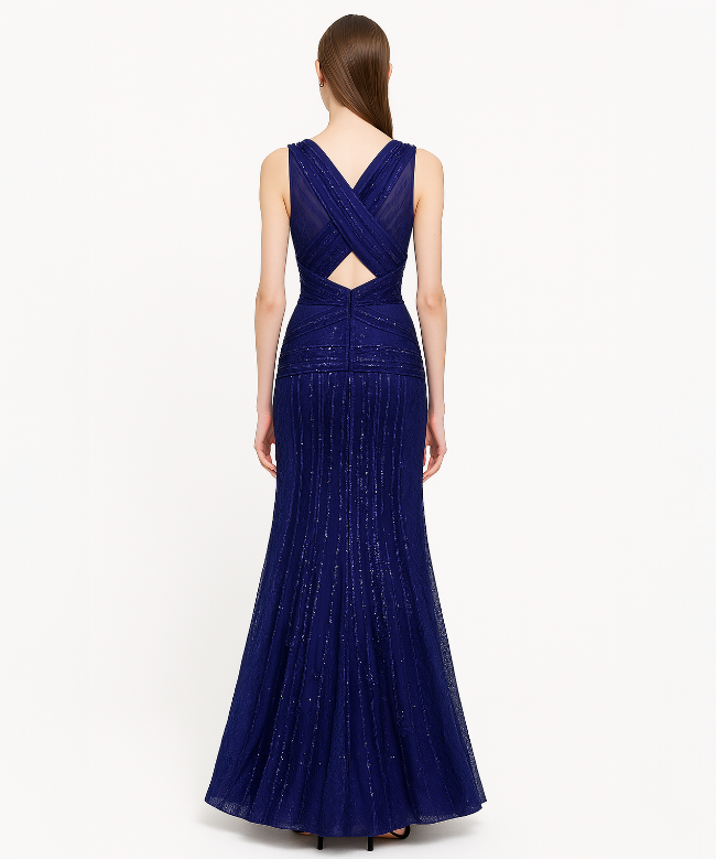 Location Robe Zuhair Murad, modèle Blue Lace And Crystal 3