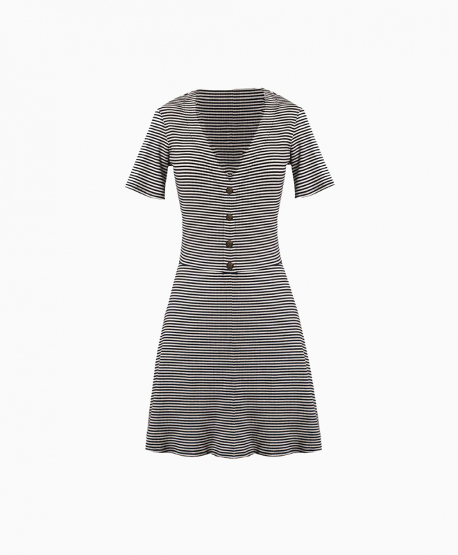 Location Robe Striped Mini Reformation 1