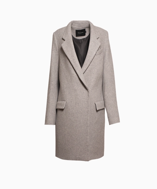 Location manteau Tara Jarmon Long Gris Clair 1