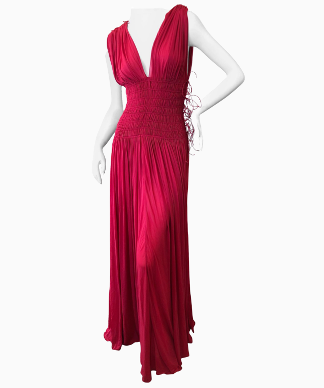 Location robe Alaia, modèle Red Grecian 2004