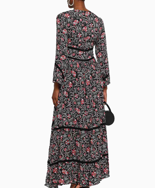 Location Robe BASH Floral Print Long 3