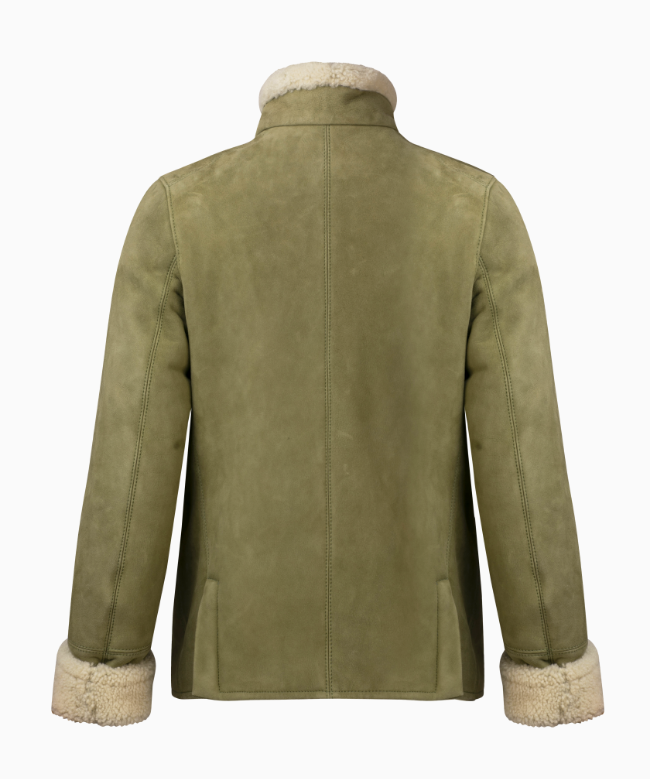 Achat Manteau Ermanno Scervino, modèle Shearling Vert Circa 2010 2