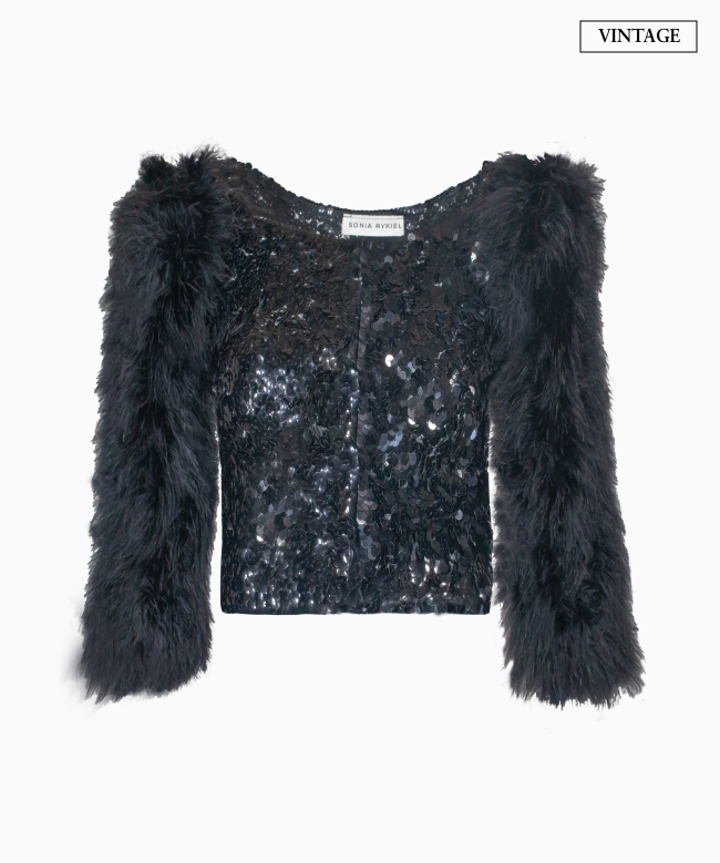 Location Boléro Sonia Rykiel, modèle Marabou Sequin