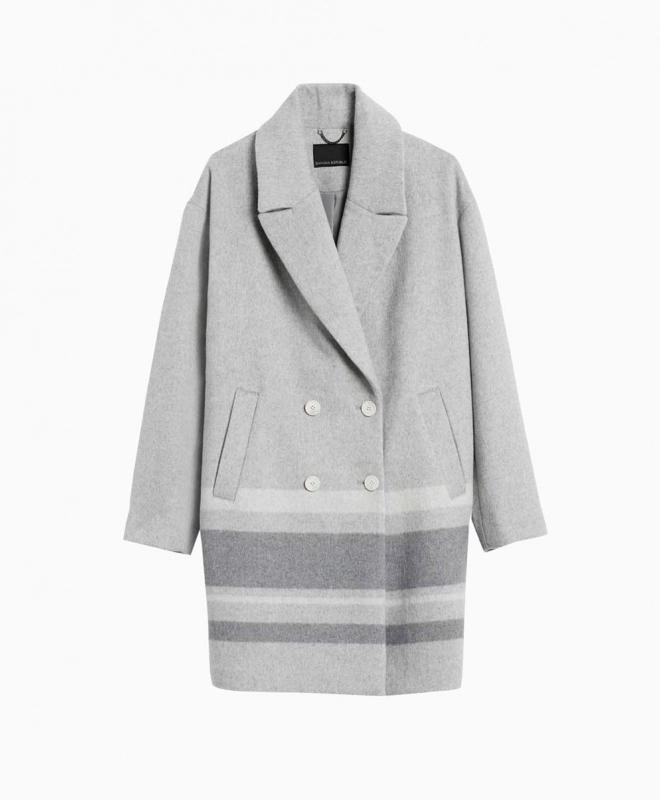 Location Manteau BANANA  REPUBLIC  Cocon Gris 1