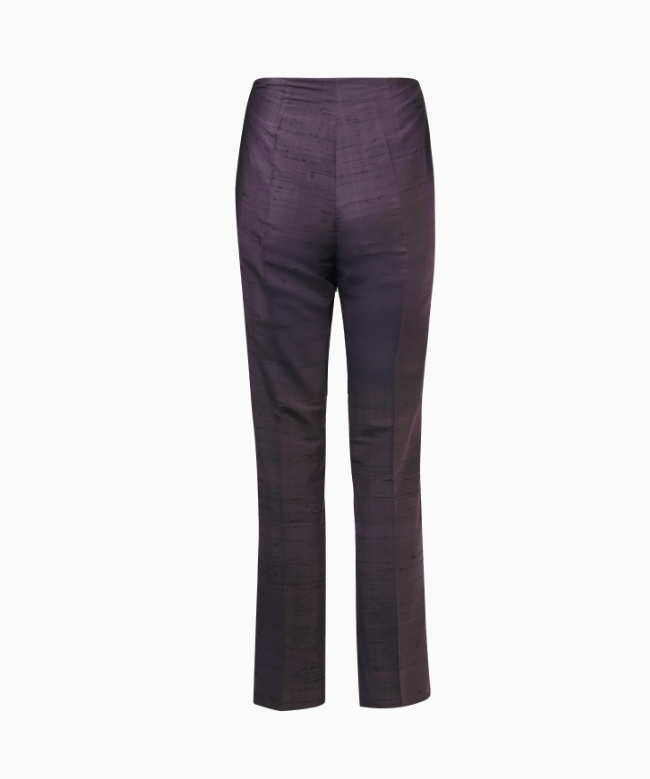 Location & Achat Pantalon Vintage, modèle Soie Prune 2