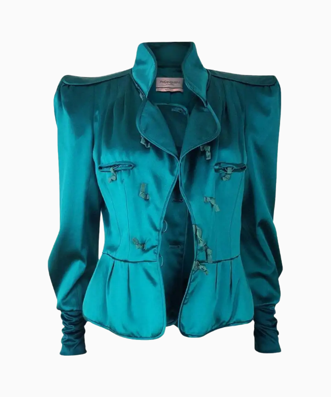 Location veste Yves Saint Laurent, modèle Turquoise Iconic Finale 2