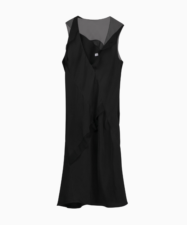 Location & Achat Robe Nina Ricci, modèle Drapé Noir Circa 2010 1