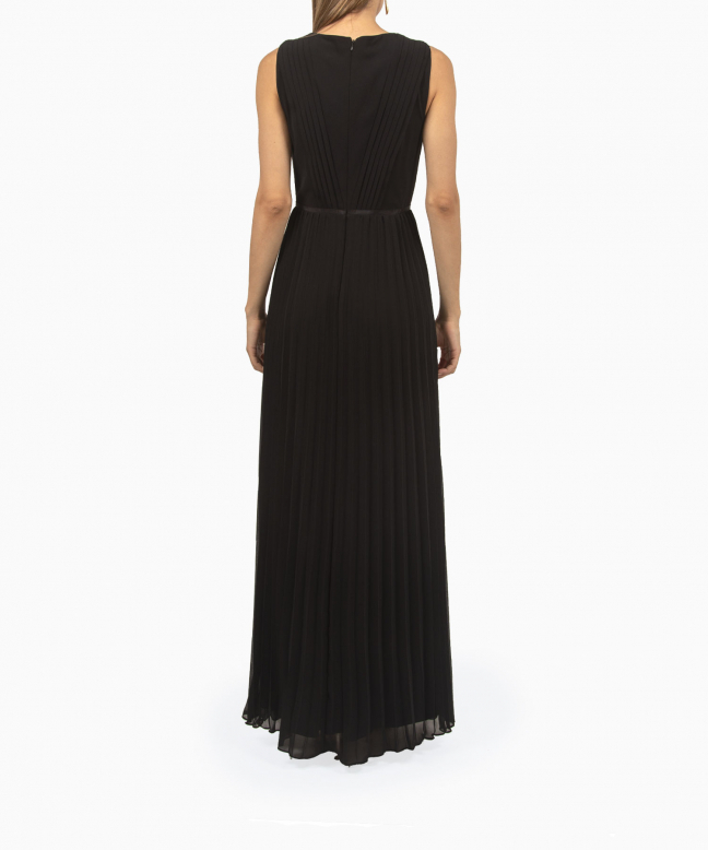 Robe longue Ralph Lauren Pleated Chiffon Gown 3