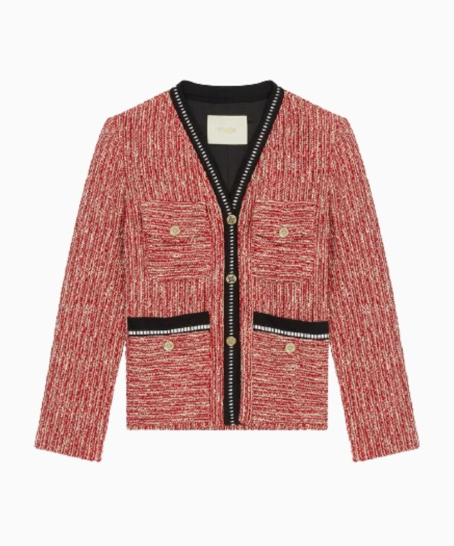 Maje vivor tweed jacket hotsell