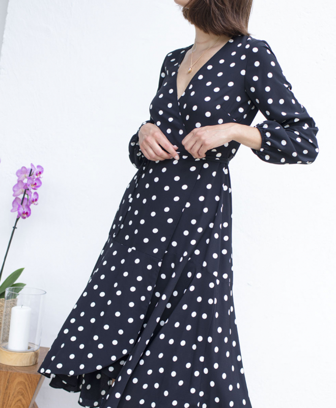 Location Robe Wallis Polka Dot Wrap 4