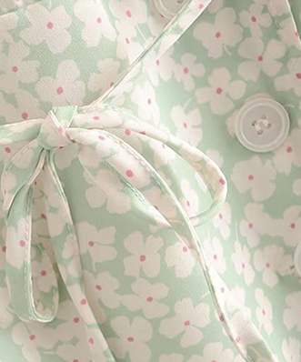 Location Robe Rouje Gabinette Fleurette Menthol 4