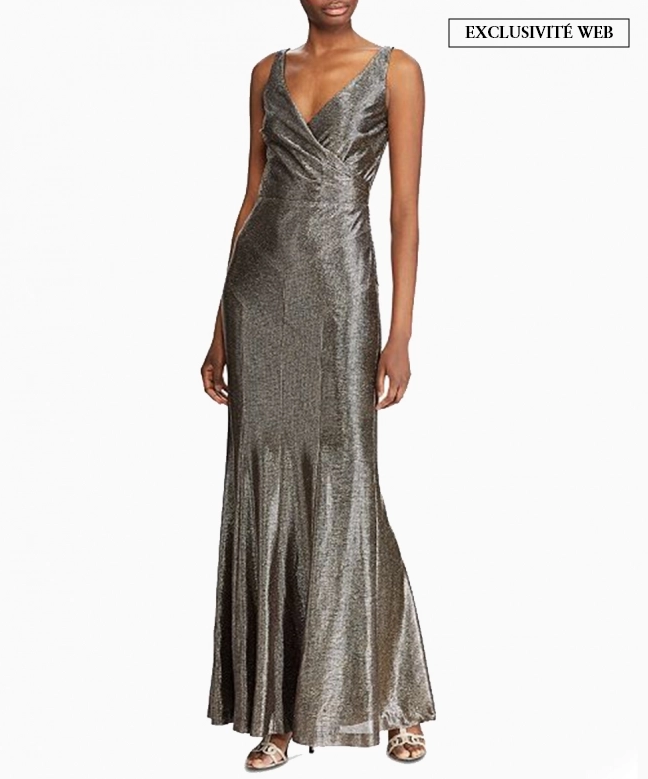 Location robe Ralph Lauren Metallic Sleeveless 1