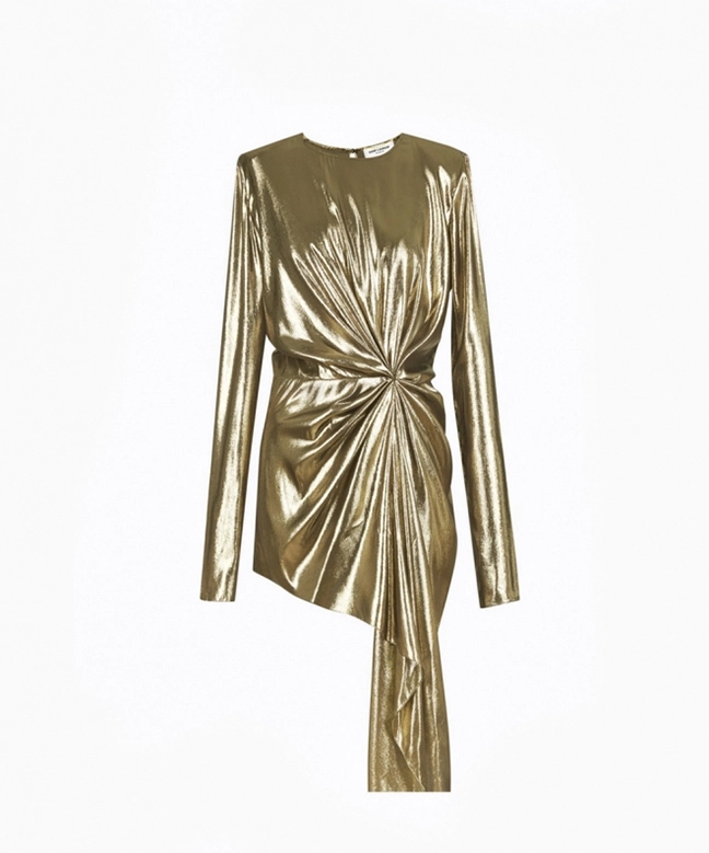 Location robe Saint-Laurent Gold 2