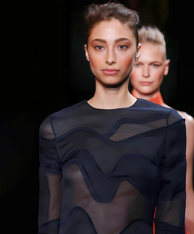 Location Robe de soirée Azzaro, modèle Blue Sheer SS2015. 3