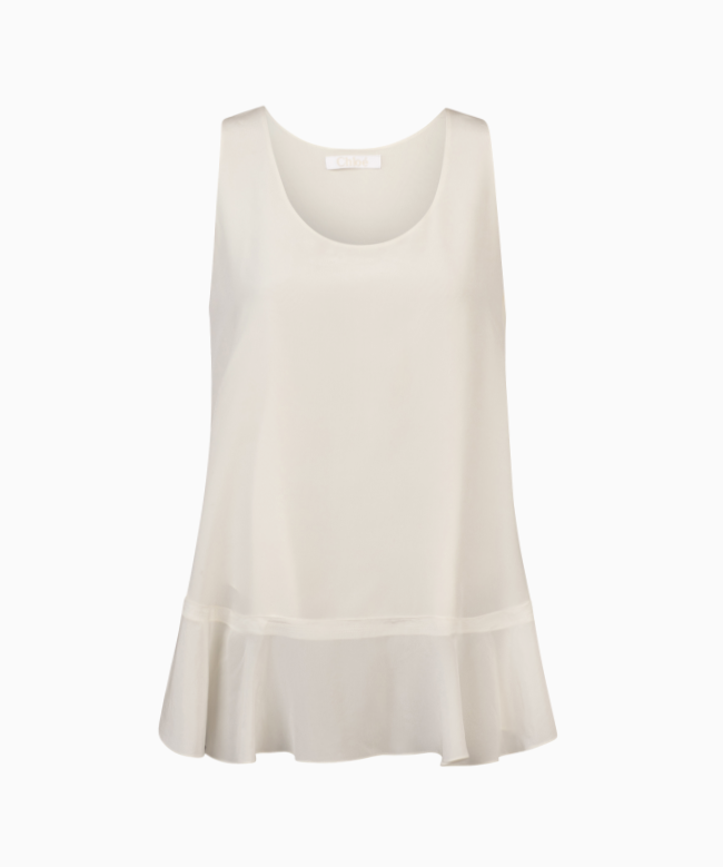 Location Top Chloé, modèle Crêpe ivoire SS2008 par Phoebe Philo 1