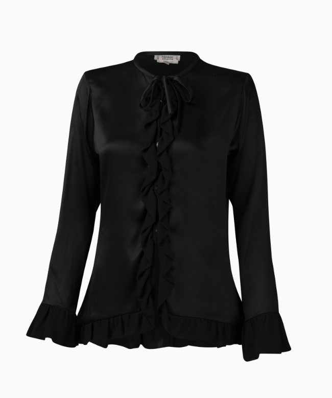 Location et Achat chemise Yves Saint Laurent Rive Gauche, modèle Silk Ruffle 1