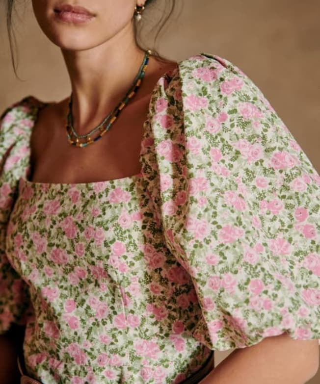 Location Robe Sezane Alexandra Peonies 3