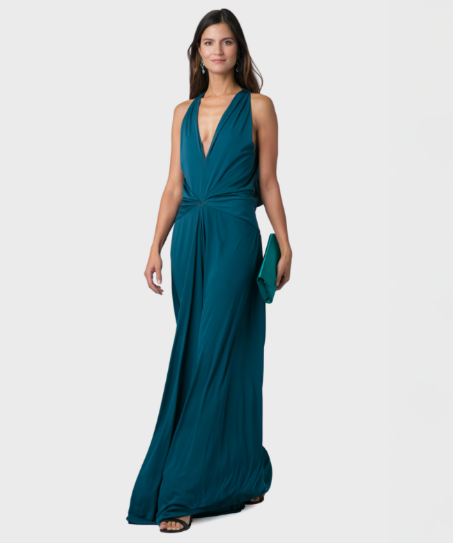 Location Robe de soirée Yves Saint Laurent, modèle Bleu Nuit SS2012 par Stefano Pilati 5