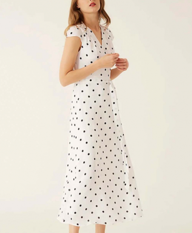 Location Robe IVY & OAK Polka Dot Wrap Dress 5