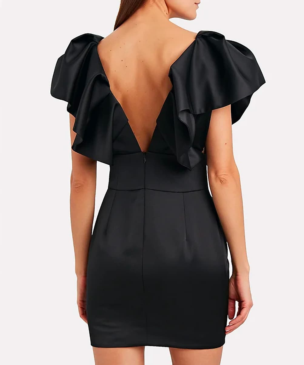 Location Robe Alexandre Vauthier Ruffle Satin 3