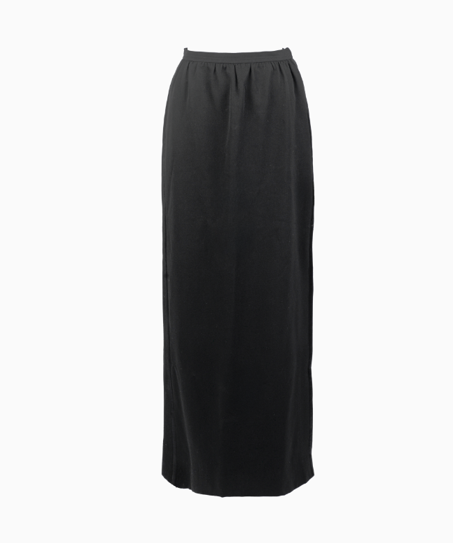 Location et Achat Jupe Yves Saint Laurent, modèle Noire Fluide 1