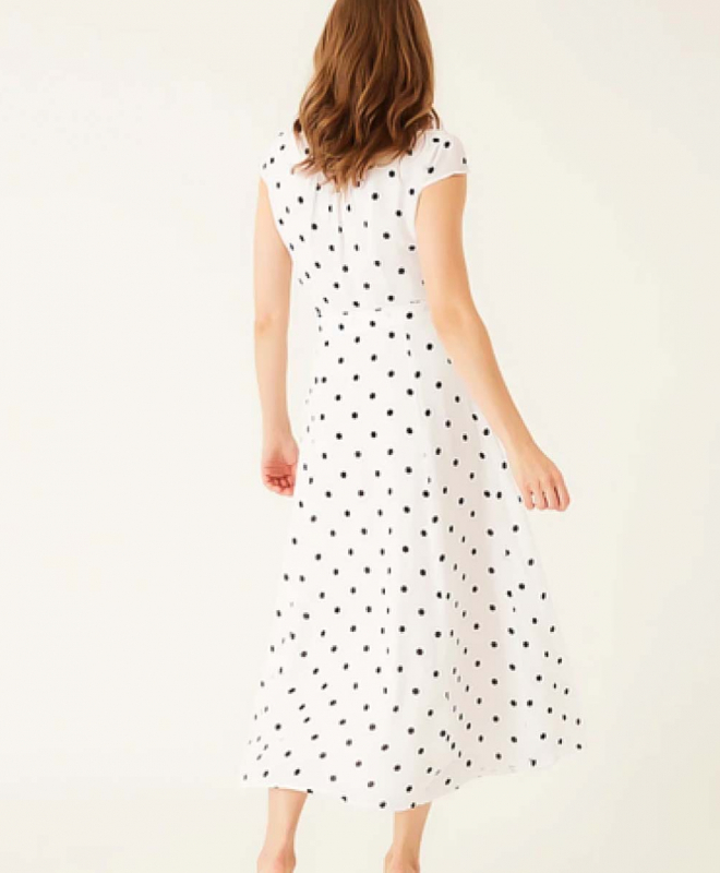 Location Robe IVY & OAK Polka Dot Wrap Dress 7