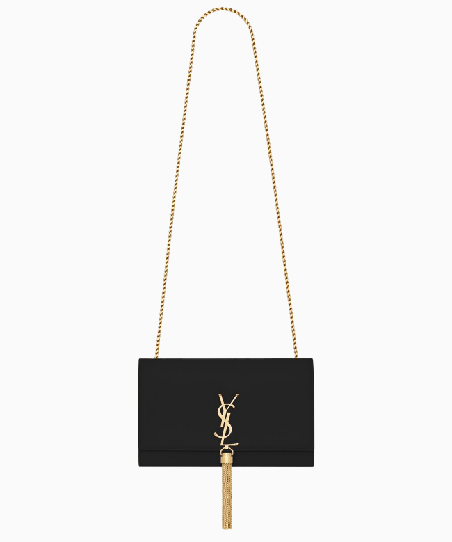 Achat Sac Yves Saint Laurent, modèle kate Tassel Medium Black And Gold 2